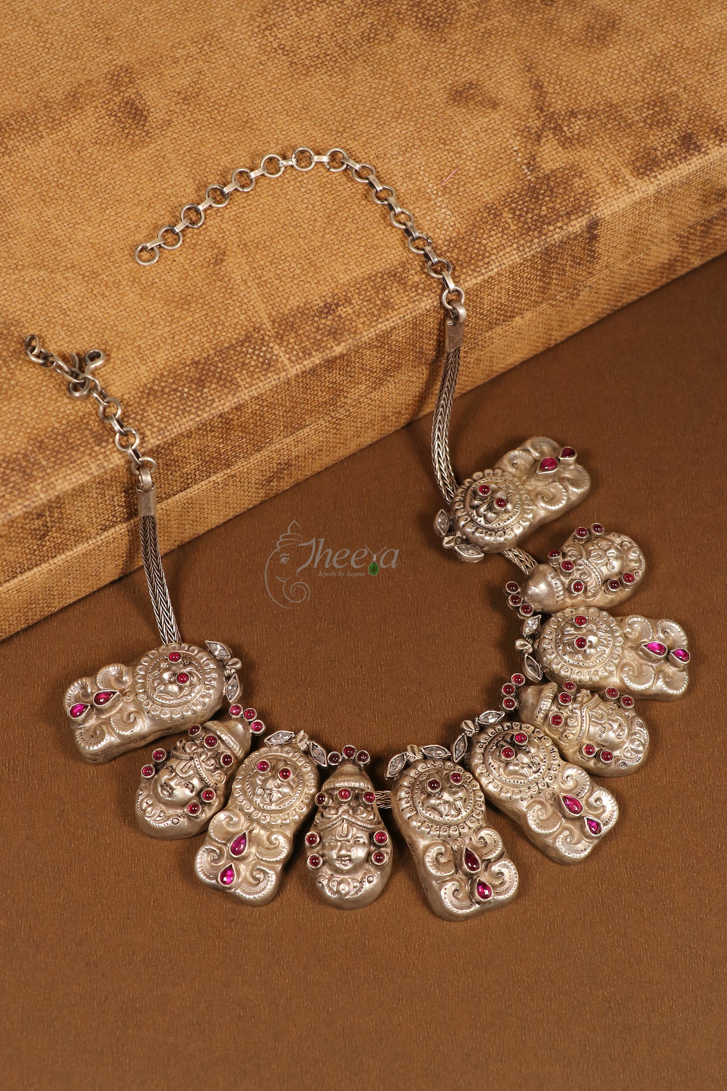 Saadagi Oxidized balaji pendants necklace