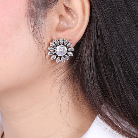 White Stone Studs image 0