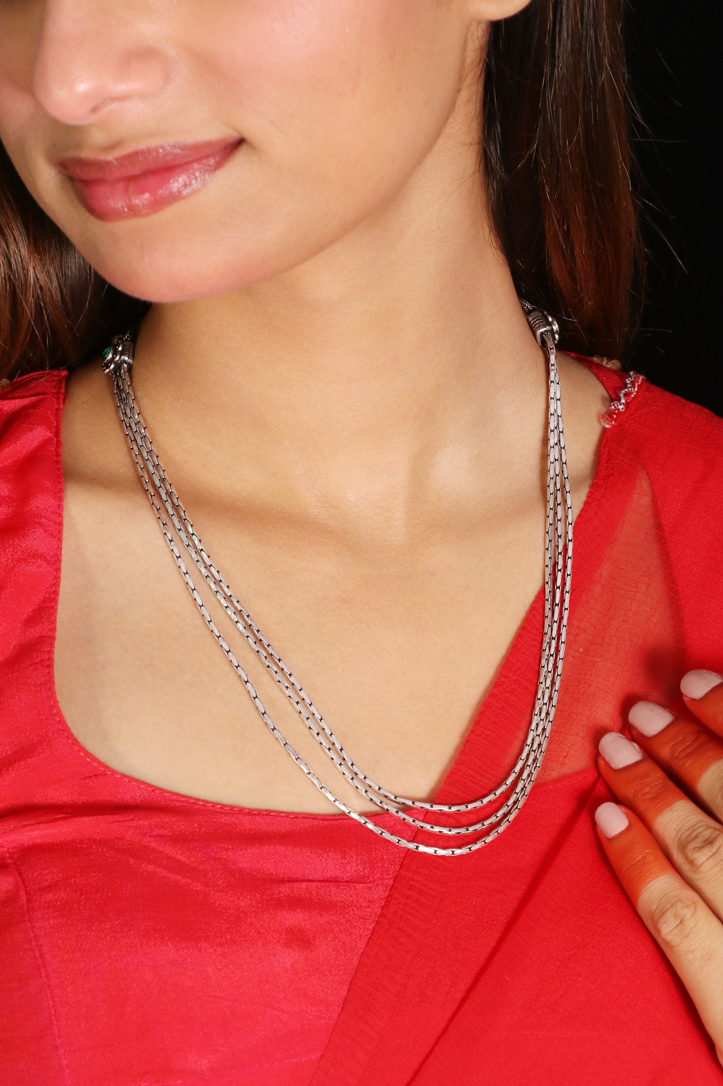 Saadagi Three layer chain image 1
