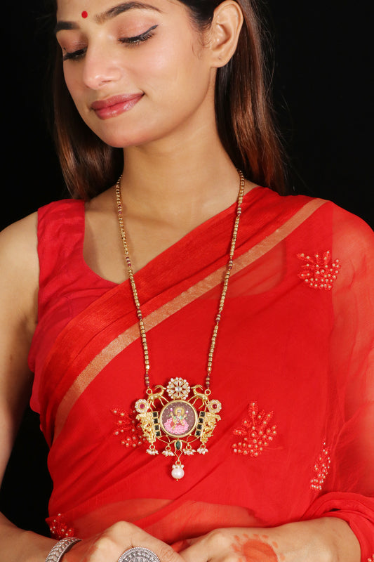 Riwaayat Handpainted Lakshmi pendant image 0