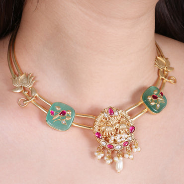 Lotus and Elephant Pendant Hasli image 1