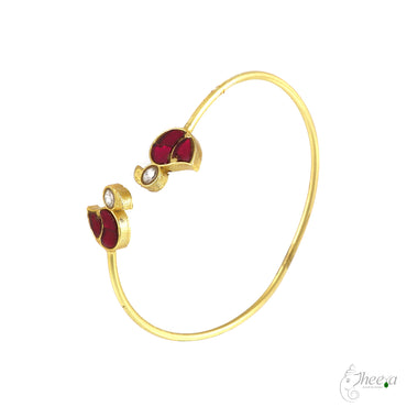Love Birds Kundan Work Bracelet image 1