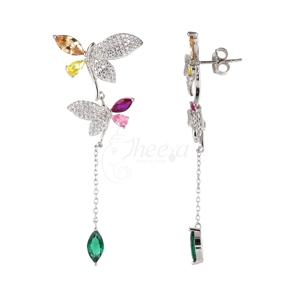 Twin Butterfly Ear Rings image 3