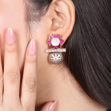 Mother of Pearl with Kundan image 1