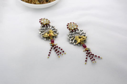 Leo Tassel Ear Rings image 0