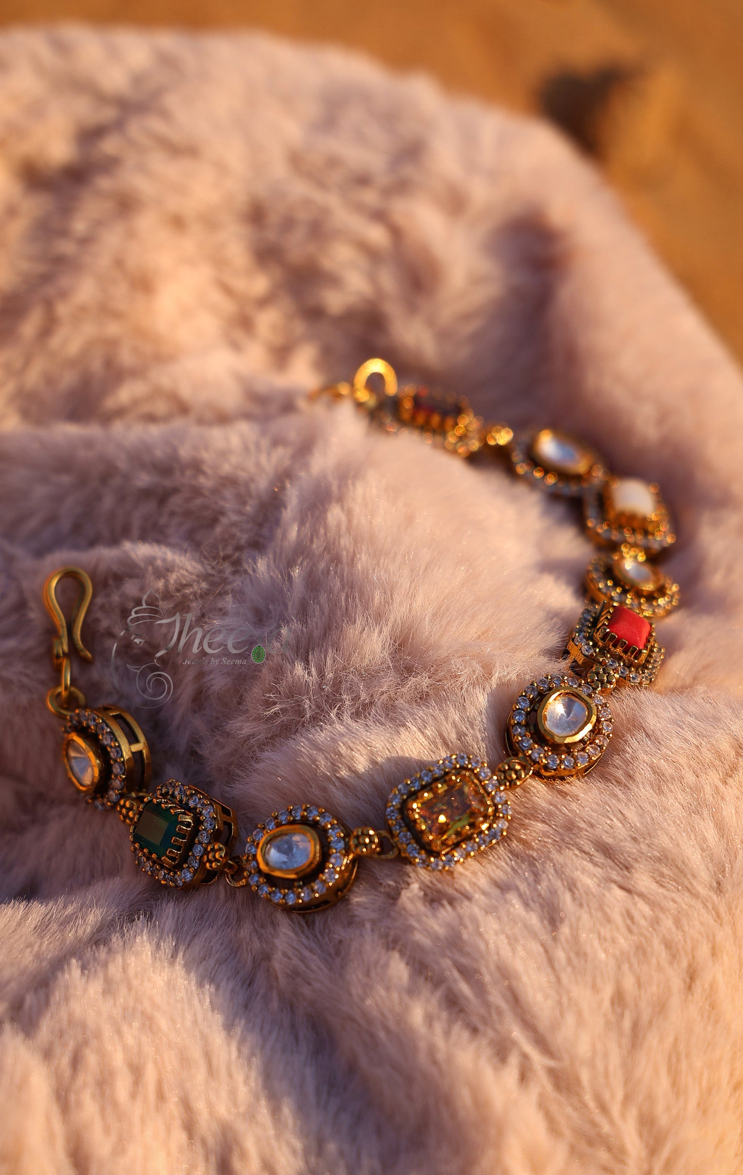 Multi stones moissanaite bracelet