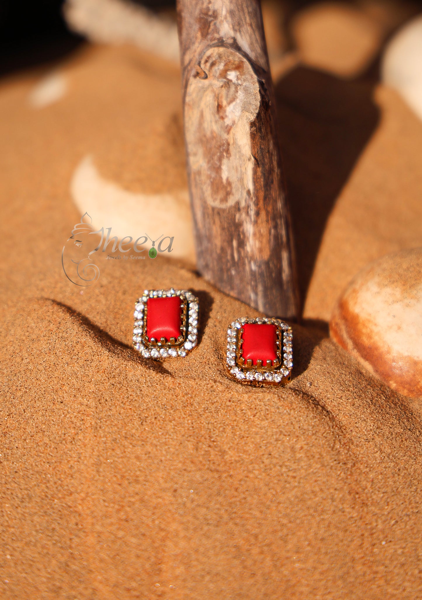 Coral Stud earring