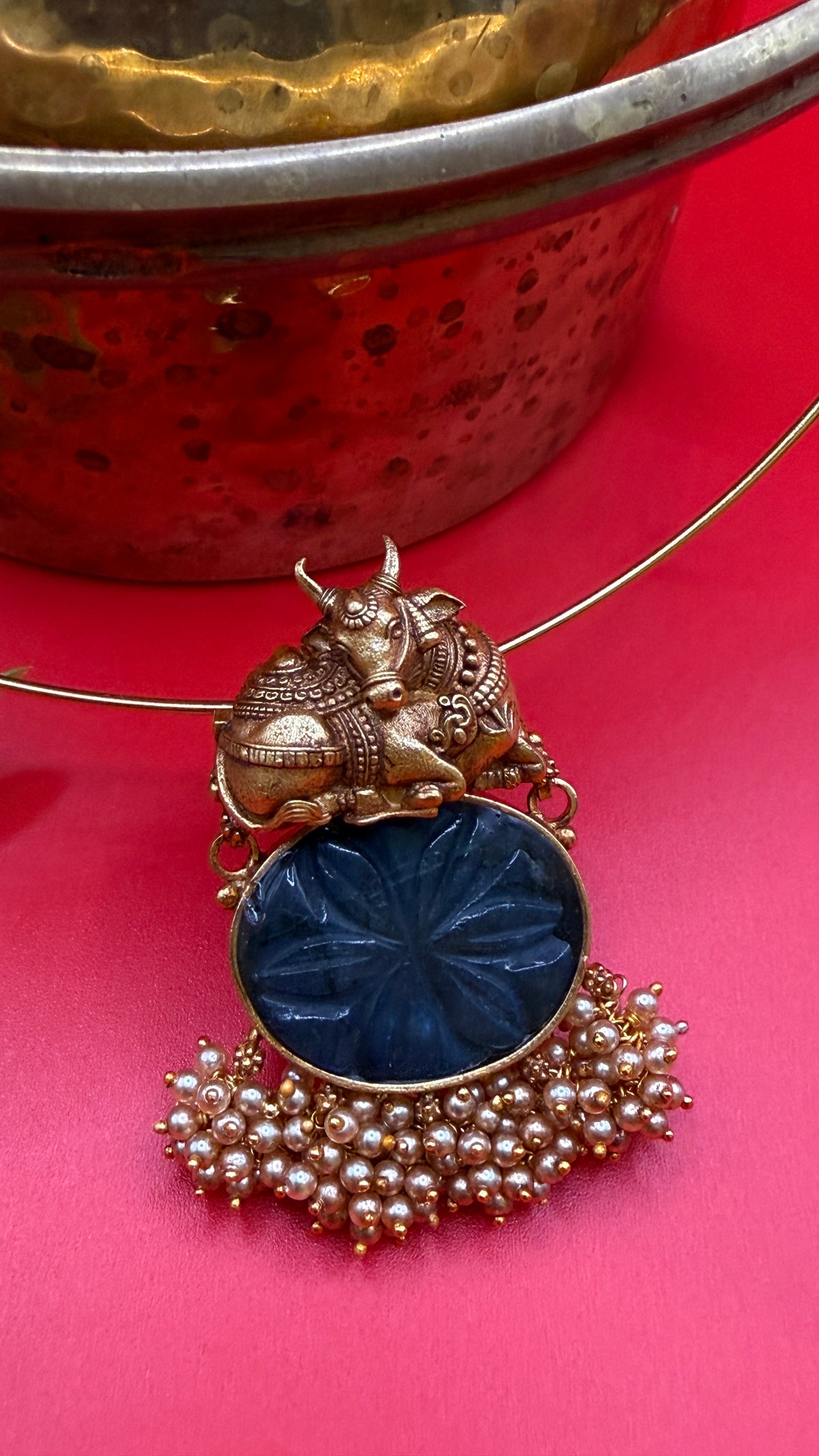 Nandi Labrodite Hasli Silver Pendant