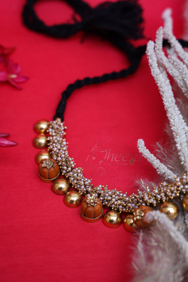Vintage Bottu mala with corals