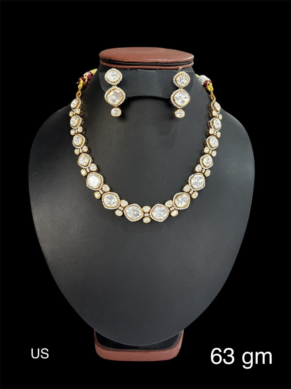 Ratnavalli Big Moissanite white Set