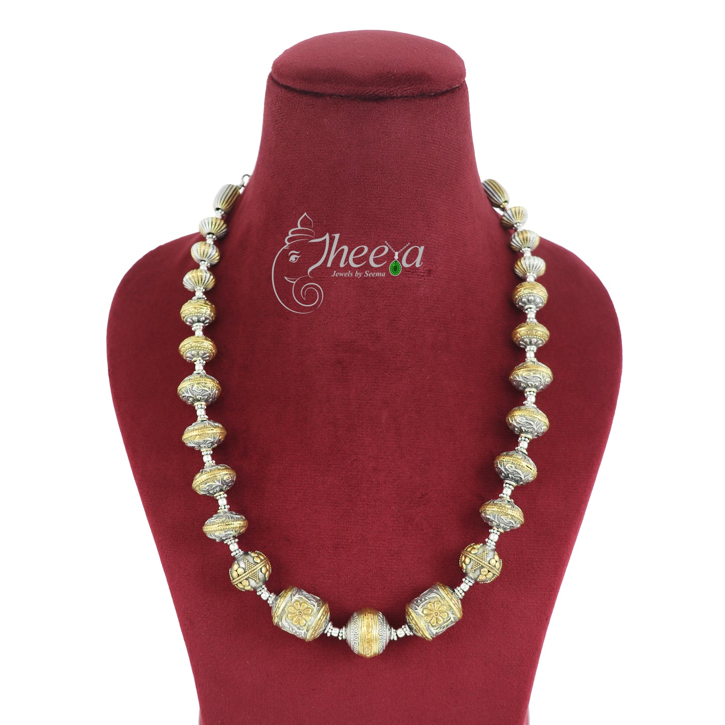 Saadagi Dual Tone Beads Necklace image 1
