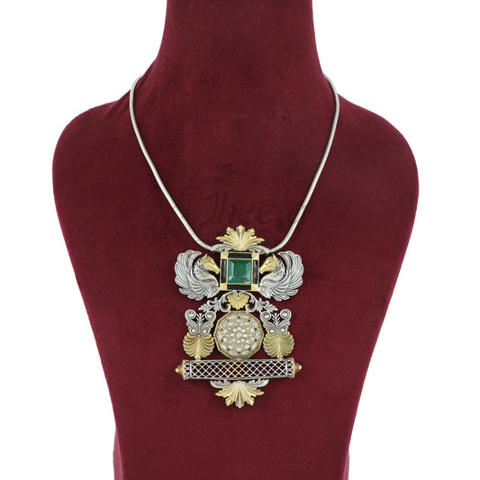 Fusion Pendant with Green Doublet(without Chain) image 0