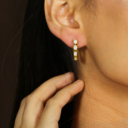 Moissanite Hoops image 0