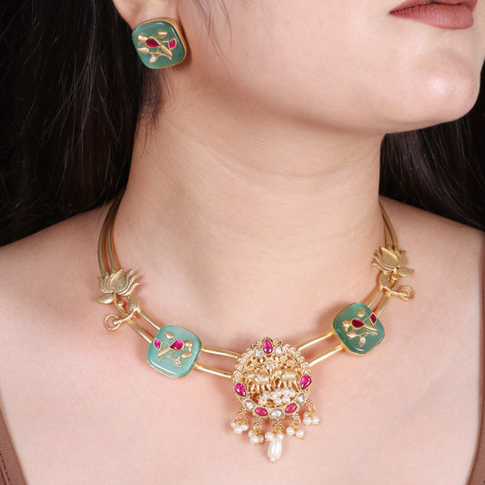 Lotus and Elephant Pendant Hasli image 0