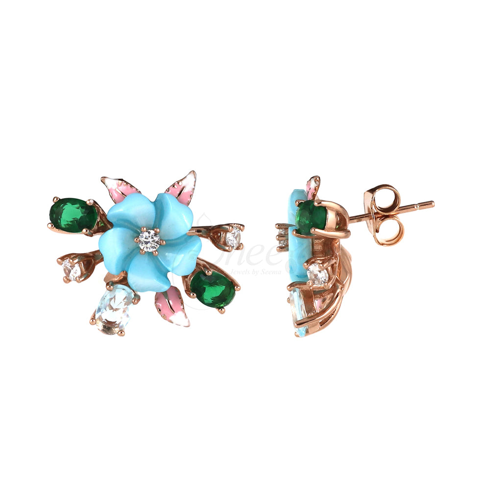 Blue MOP Studs image 3