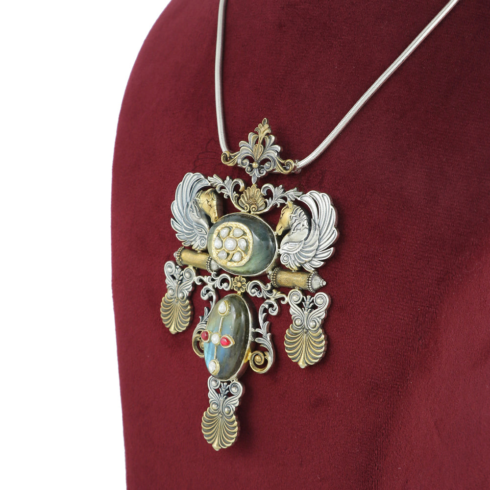 Pendant Dual Tone with Labrodite image 1