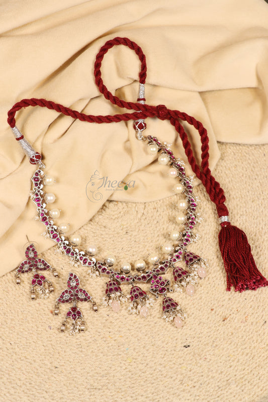 Saadagi Oxidised set with Mango charms