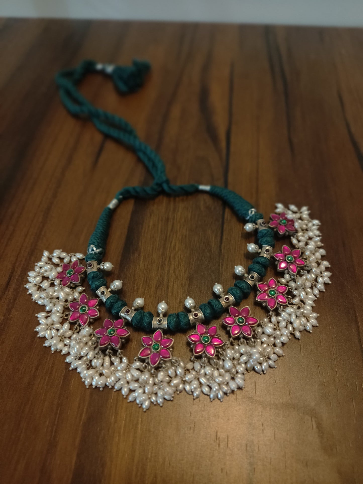 Dhaage Mordern  Pink kundan Guttapusalu image 0