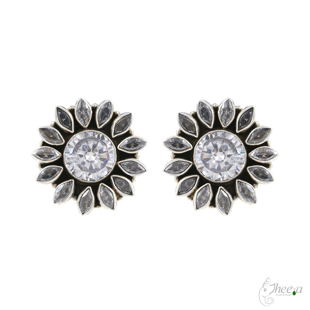 White Stone Studs image 1