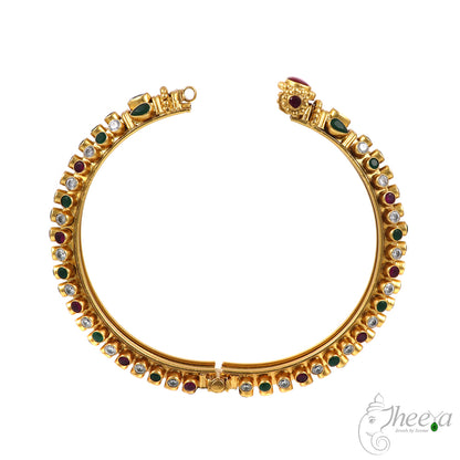 Ruby with Multi Colour Stones Kangan image 2