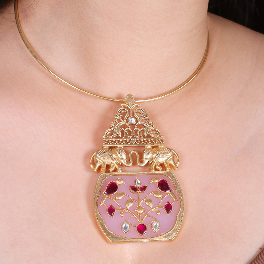 Elephant Pendant Hasli Set image 1