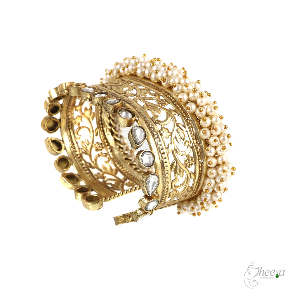 Filigree Cuff with Pearls image 2