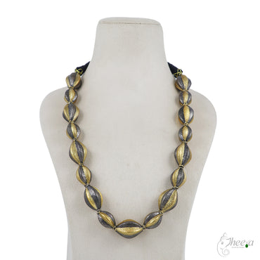 Gold and Rhodium Necklace image 1