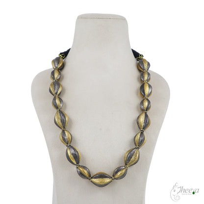 Gold and Rhodium Necklace image 1