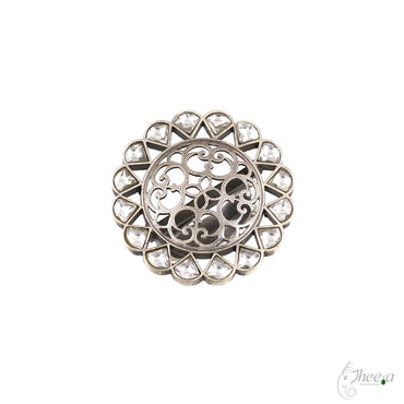 BigWhite Kundan ring image 1