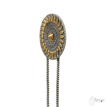Dual Tone Big Round Double Tong Hair Pin image 3