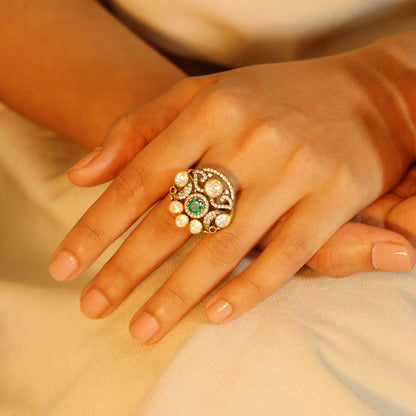 Big Peacock Moissanite Ring image 0