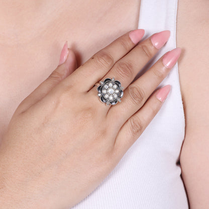 Black Kundan Ring image 0