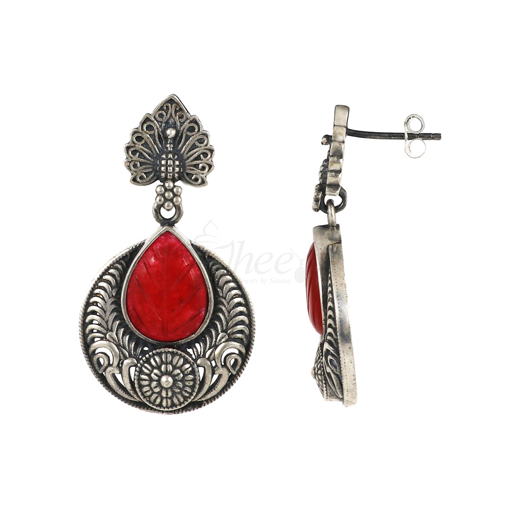 Peacock Stud Drops image 3