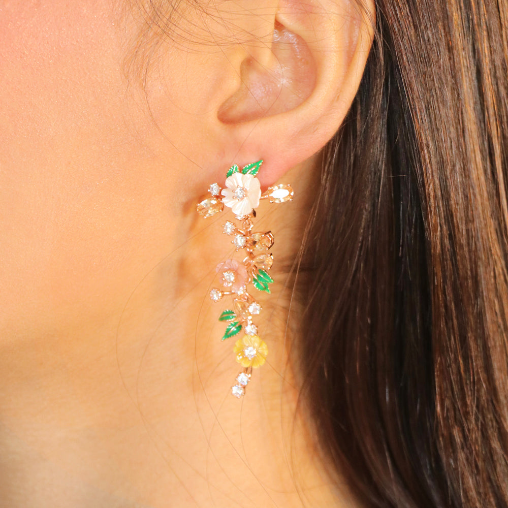 Mother of Pearls with Enamel and CZ image 0