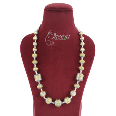 Saadagi Dual Tone Beads Necklace with Drums image 1