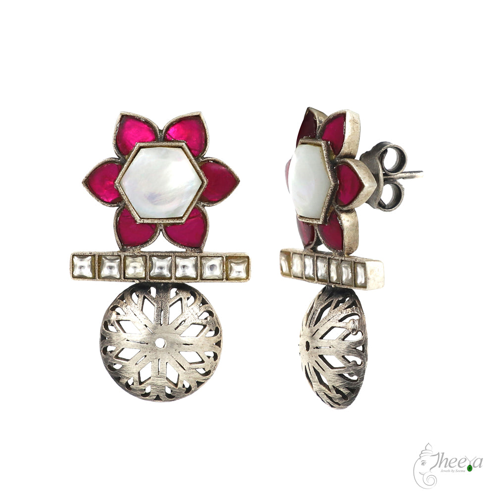 Mother of Pearl with Kundan image 2