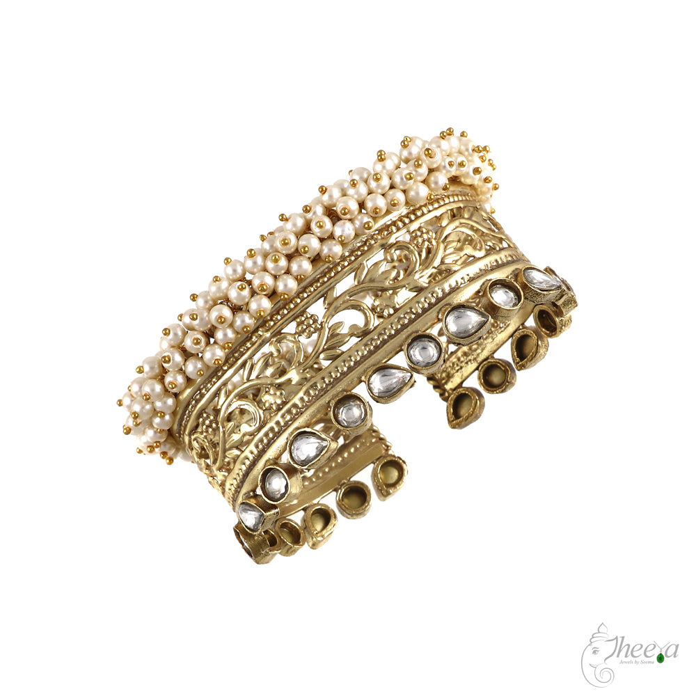 Filigree Cuff with Pearls image 1
