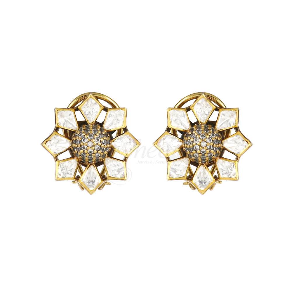 Sunflower Moissanite  Pendant Set image 1