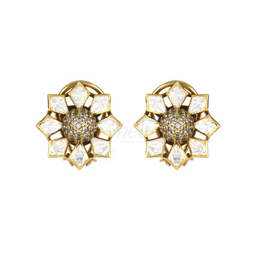 Sunflower Moissanite  Pendant Set image 1