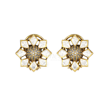 Sunflower Moissanite  Pendant Set image 1