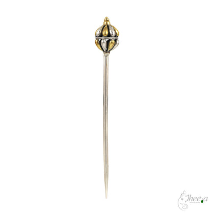 Dual Tone Globe Hair Pin image 2