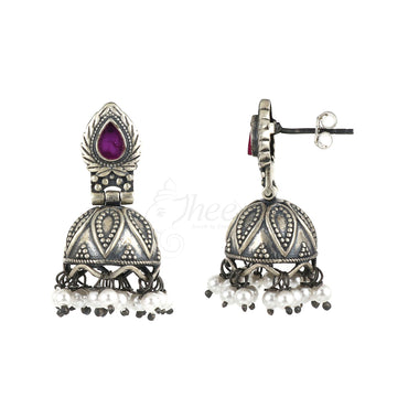 Silver Jhumka image 1