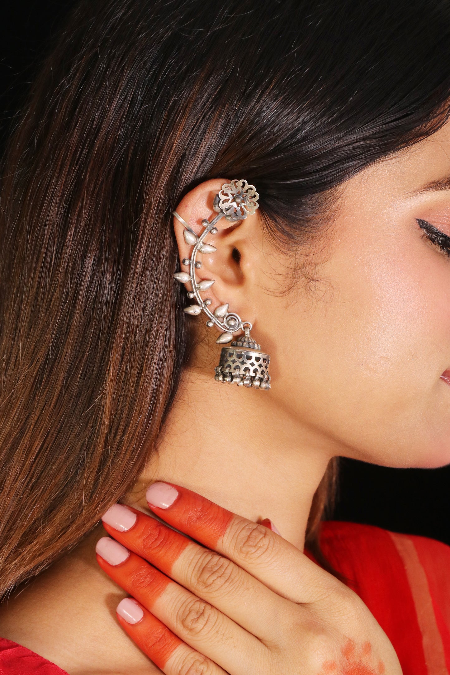 Saadagi Ear cuff Jhumka image 1