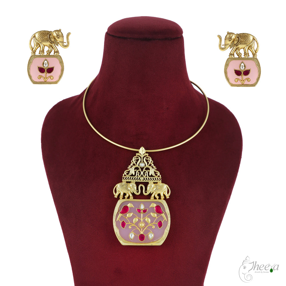 Elephant Pendant Hasli Set image 4