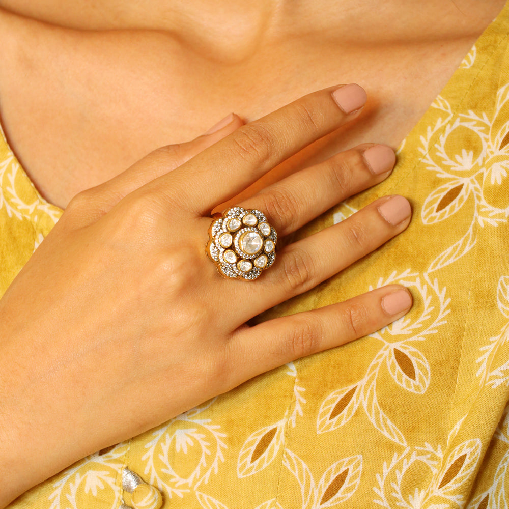 White Moissanite Ring image 1