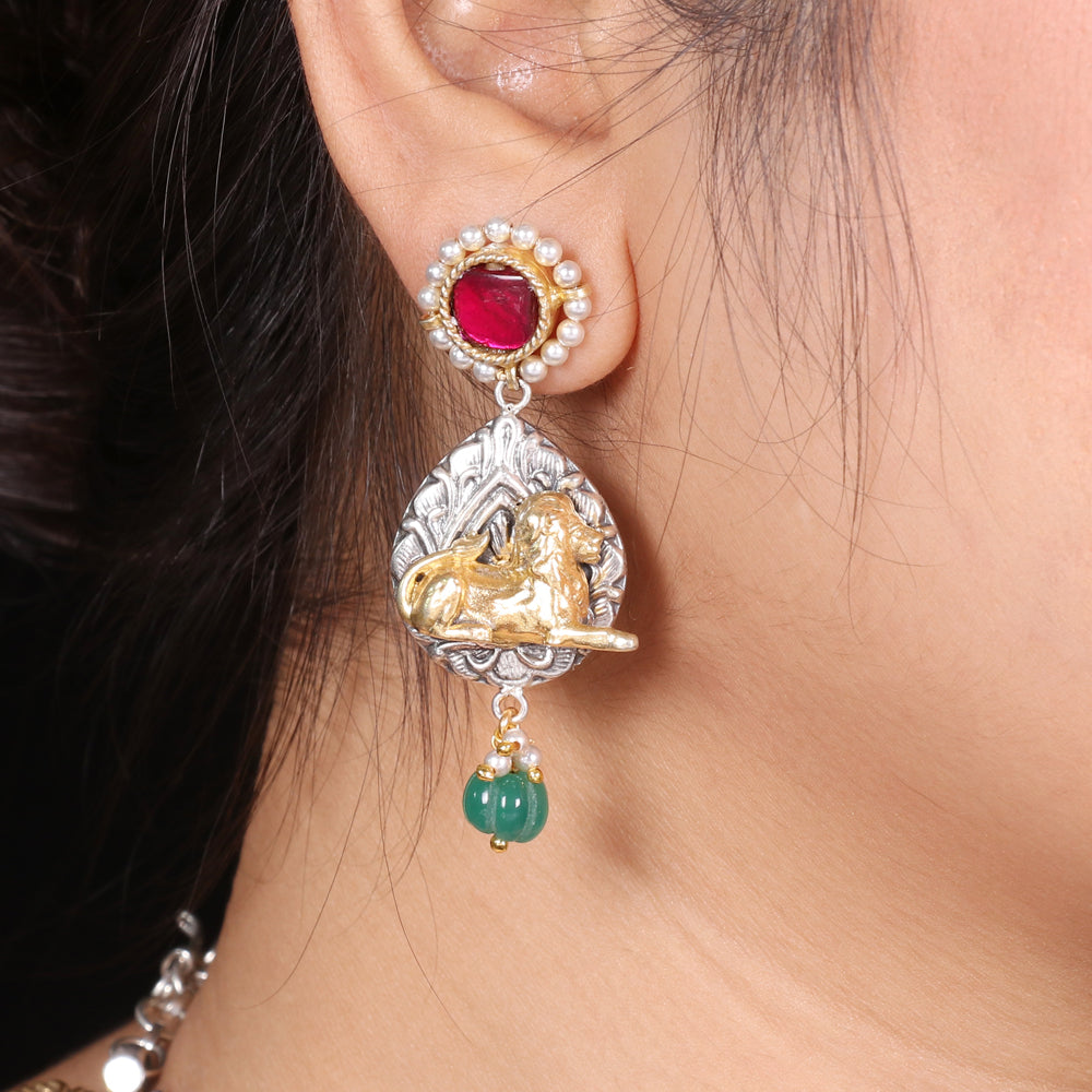 Pink Jadao and Mossanaite Fusion Necklace image 2