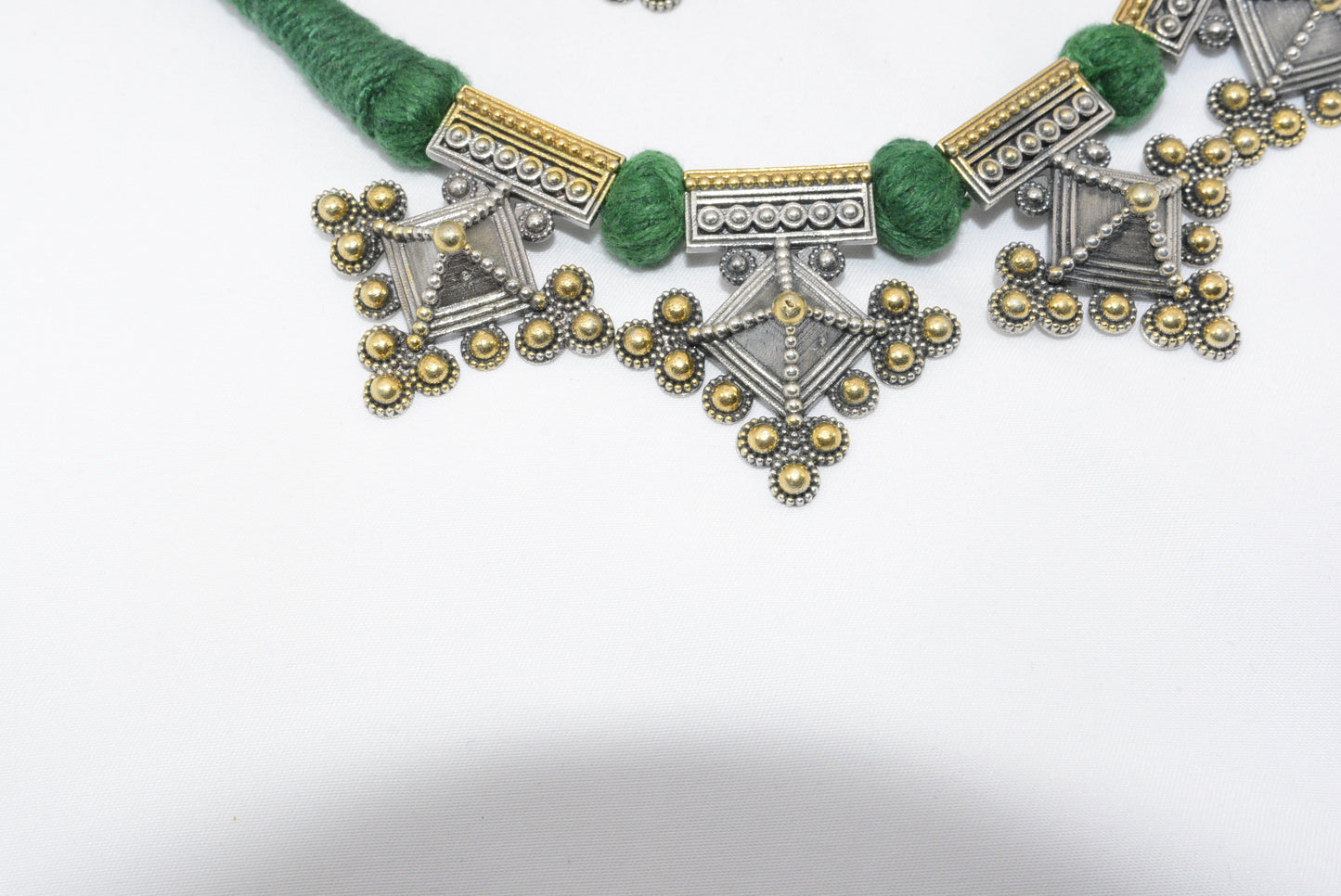 Antique Tribal Silver Necklace Set image 2