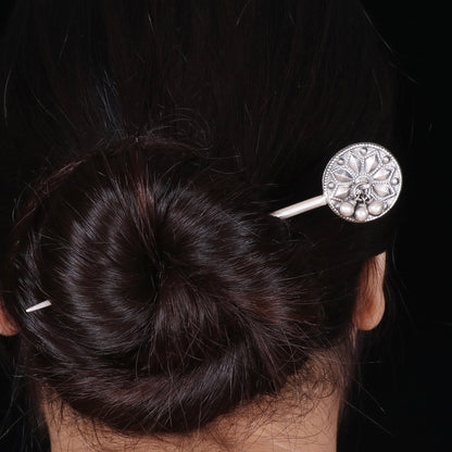 Kolam Round Head Hair Pin image 1