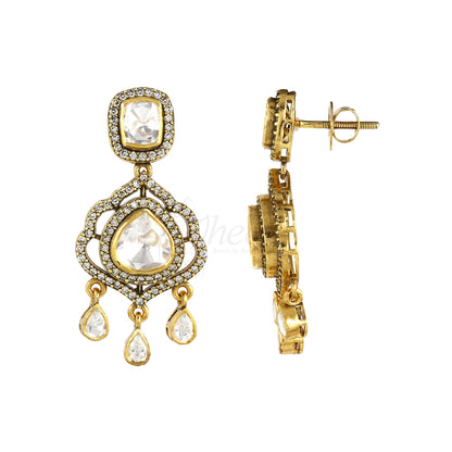 Moissanite Multi Drop CZ Studs image 2