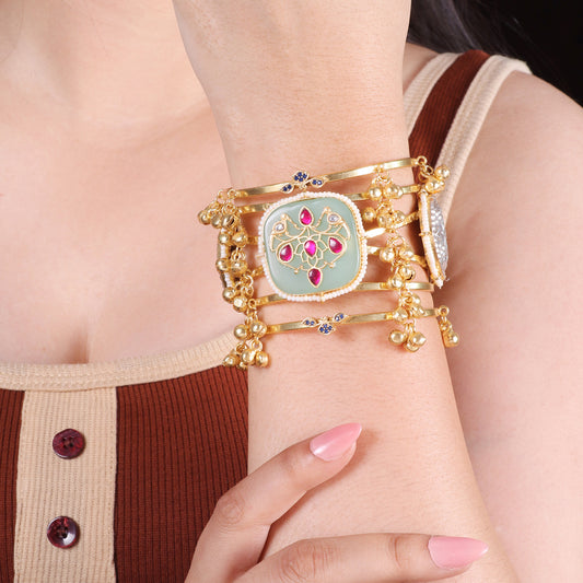 Cuff with inlay Work with Bells image 0